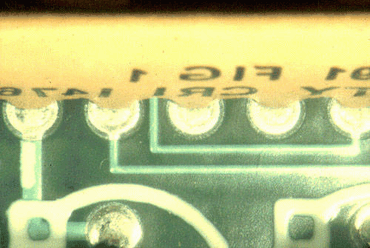 Figure 2: The component's insulation interfered with joint formation